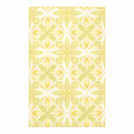 Vintage Sunflower Geo Wallpaper – retro pattern in yellow and green