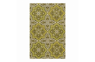 Vintage Olive Ornament Tile Wallpaper – retro tile pattern from the 1960s / 1970s