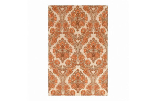 Vintage Terracotta Classic Floral Wallpaper – last pieces from the 1960s / 1970s