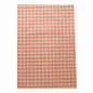 Vintage Peach Check Behang – fijn ruitpatroon in zachte koraaltinten