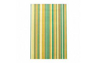 Vintage Retro Behang met gestreept dessin in groen en geel