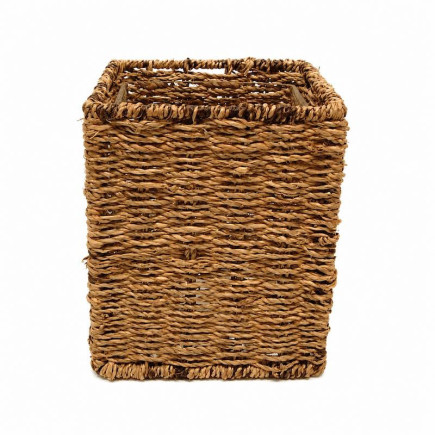 Panier en osier avec verre – naturel & pratique
