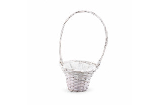 Vienna basket white – with large handle