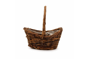 Panier ovale en osier avec poignée – naturel & polyvalent