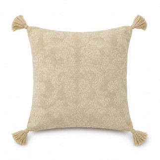 Floral Cushion Cover with Tassels – 40 x 40 cm