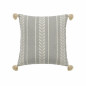 Kussenovertrek leem beige met tarwemotief – 40 x 40 cm
