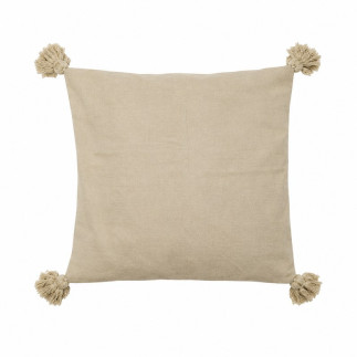 Cushion Cover in Clay Tone with Beige Floral and Leaf Pattern – 40 x 40 cm