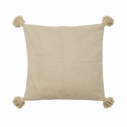 Cushion Cover in Clay Tone with Beige Floral and Leaf Pattern – 40 x 40 cm