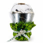 Seau en zinc avec anse brillant – hauteur 28 cm