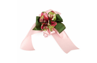 Strik roos-groen – 24 x 14 cm