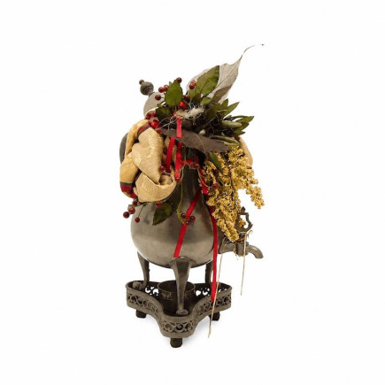 Floral Arrangement in Tin Watering Can