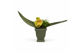 Georgian Green flower arrangement with orchid