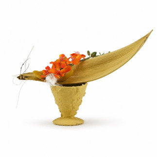 Composition florale Goethe Yellow avec orchidée