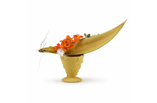 Composition florale Goethe Yellow avec orchidée