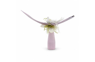 Composition Shabby Pink avec oiseau