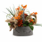 Pompeii Volcano basket with orange butterflies Pompeii Volcano basket with orange butterflies