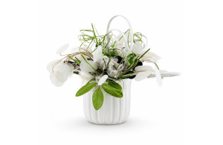 Old White flower arrangement with white accents