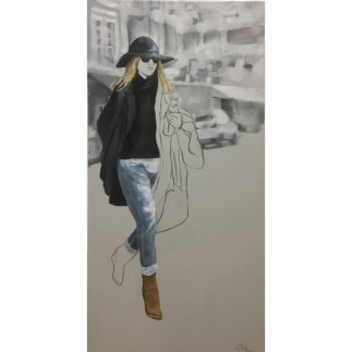 Streetwalk 1 - Paintings by Ell Mertens