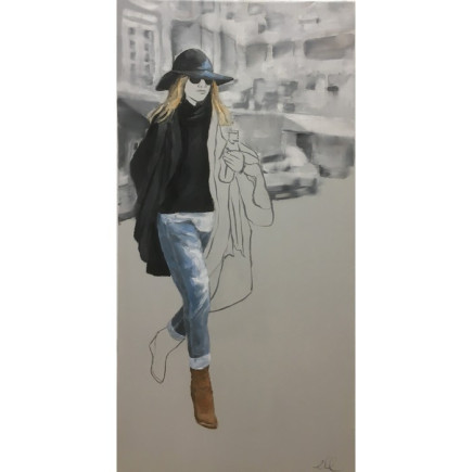 Streetwalk 1 - Schilderijen van Ell Mertens