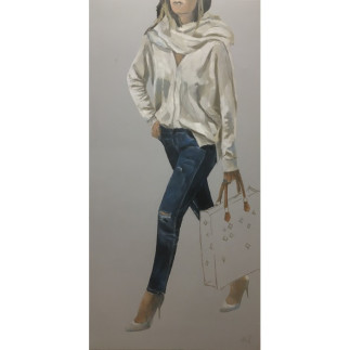 The bag 3 - Paintings by Ell Mertens