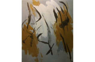 Abstract schilderij – ‘Abstract Oker’ – Sef Berkers