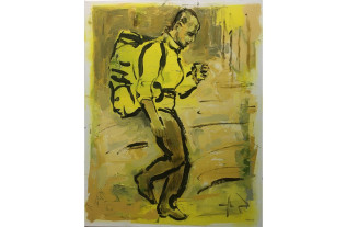 Schilderijen van Sef Berkers - Passer By Man