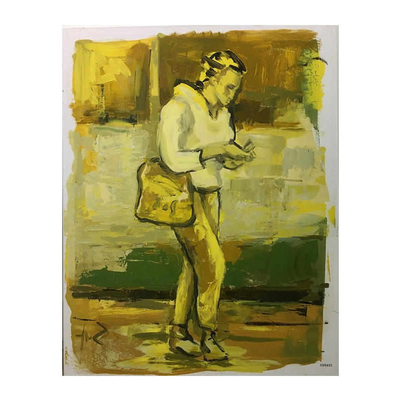 Schilderijen van Sef Berkers - Passer By Woman