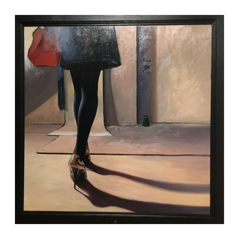 Paintings by Roeland van der Kley- Black Cat Paintings by Roeland van der Kley- Black Cat