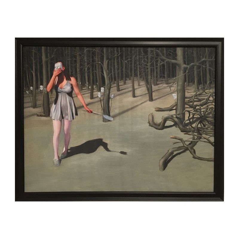 Peintures Roeland van der Kley - Vrouw Met Masker