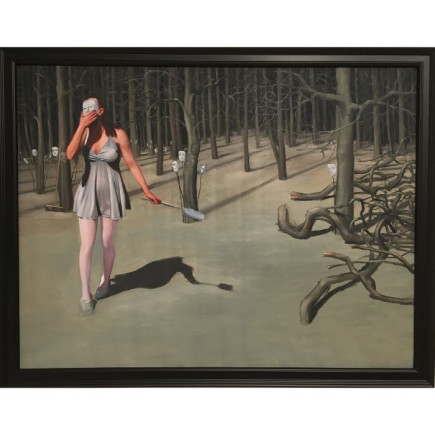 Paintings by Roeland van der Kley  - Vrouw Met Masker