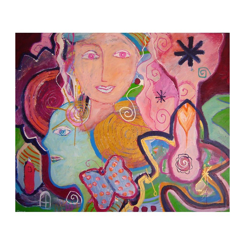 Peintures Karin Toma - You Are The Sun And The Moon Peintures Karin Toma - You Are The Sun And The Moon