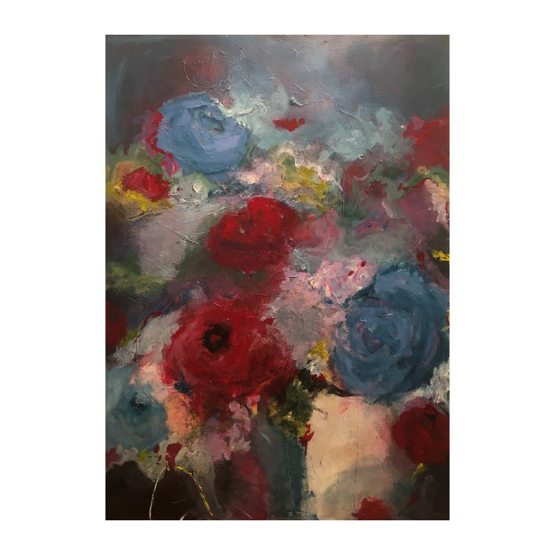 Bloemen 19 - Peintures Irene Sijnesael