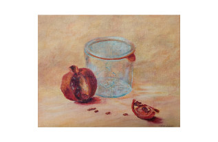 Paintings by Nicole Henderiks- Stilleven Met Granaatappel