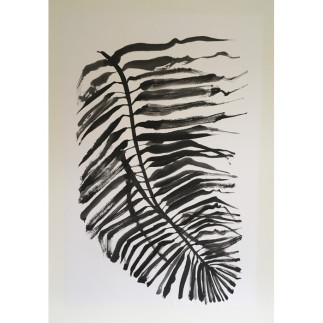 Palmblad 2 - Schilderijen van Sylvia Radius