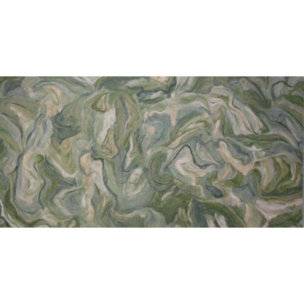 Marian Verdonk creates wool paintings - Green Marble