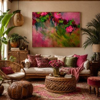 Bloemen 21 - Peintures Irene Sijnesael