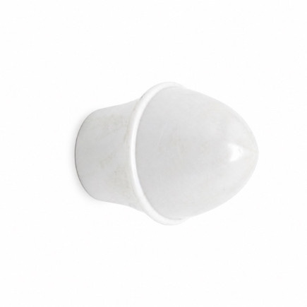 finial caferod for curtain rod 13 mm color white per piece