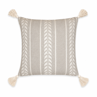 Kussenovertrek beige tarwe motief 40 x 40 cm