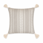 Kussenovertrek beige tarwe motief 40 x 40 cm
