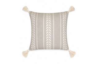 Kussenovertrek beige tarwe motief 40 x 40 cm