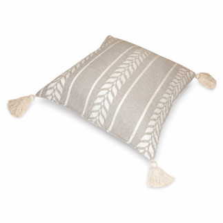 Kussenovertrek beige tarwe motief 40 x 40 cm