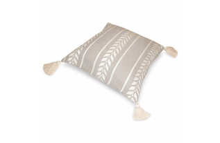 Kussenovertrek beige tarwe motief 40 x 40 cm