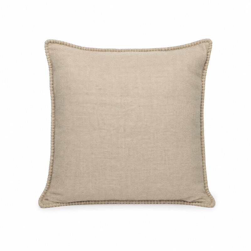 Cream wool cushion cover 40 x 40 cm