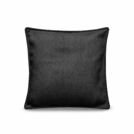 Wollen kussenhoes donkergrijs 40 x 40 cm