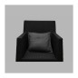 Dark grey wool cushion cover 40 x 40 cm