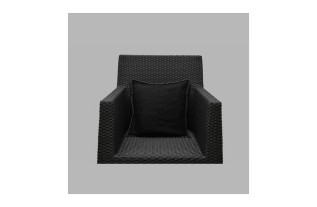Housse de coussin en laine brune 40 x 40 cm
