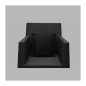 Housse de coussin en laine noire 40 x 40 cm