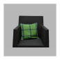 Kussenovertrek blokdesign groen-blauw 40 x 40 cm