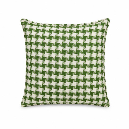 Set kussens wit-groen fijne ruiten 3 stuks