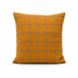 Housse de coussin à carreaux jaune ocre 40 x 40 cm Housse de coussin à carreaux jaune ocre 40 x 40 cm